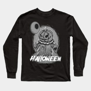 Halloween Pumpkin Scarecrow Long Sleeve T-Shirt